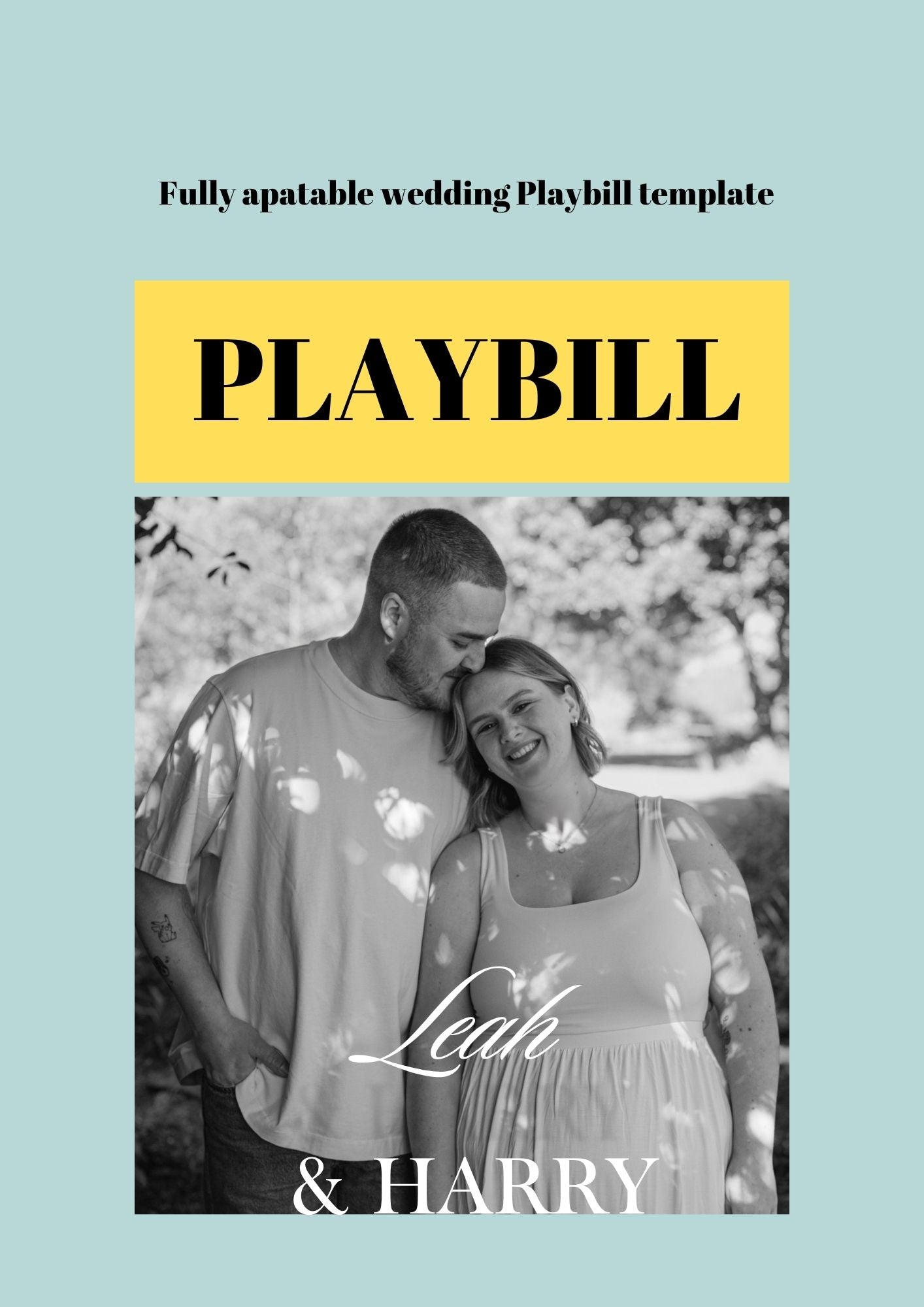 Programme Playbill - Template