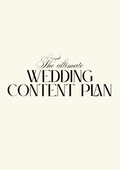 The Ultimate Wedding Content Plan- Digital Bride