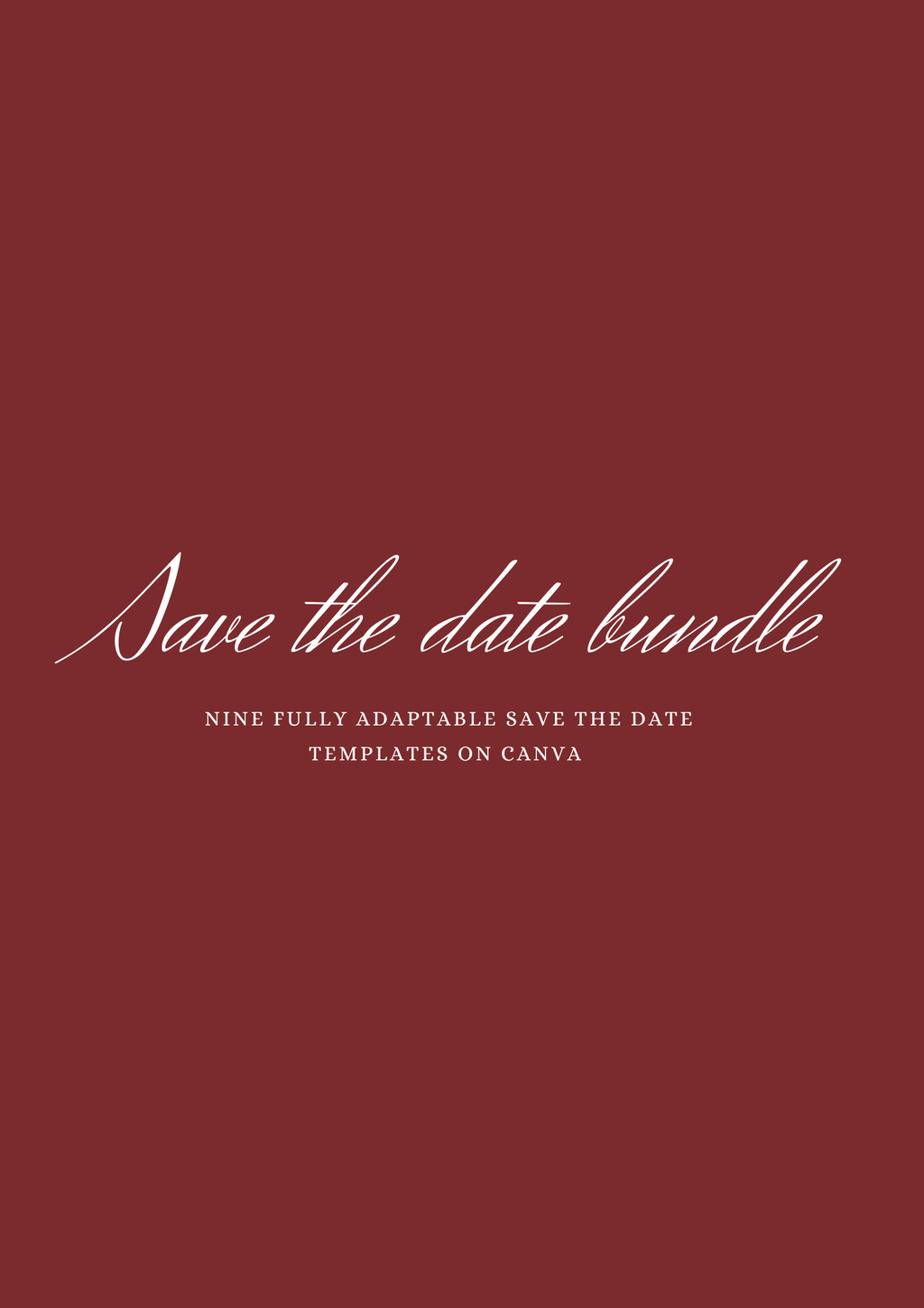 Save the Date Bundle - Nine Adaptable Designs