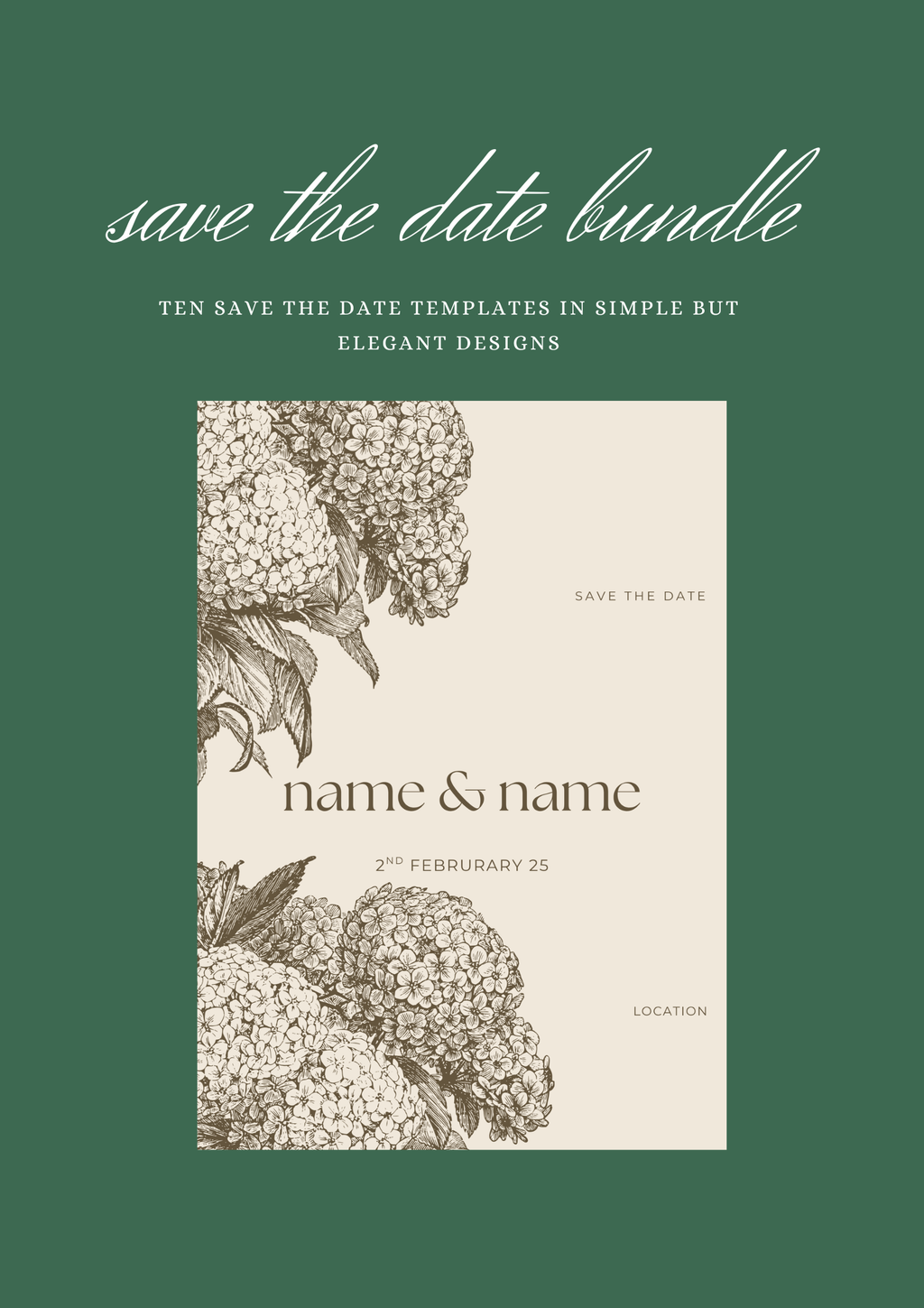 Save the Date Bundle - Ten Simple Designs