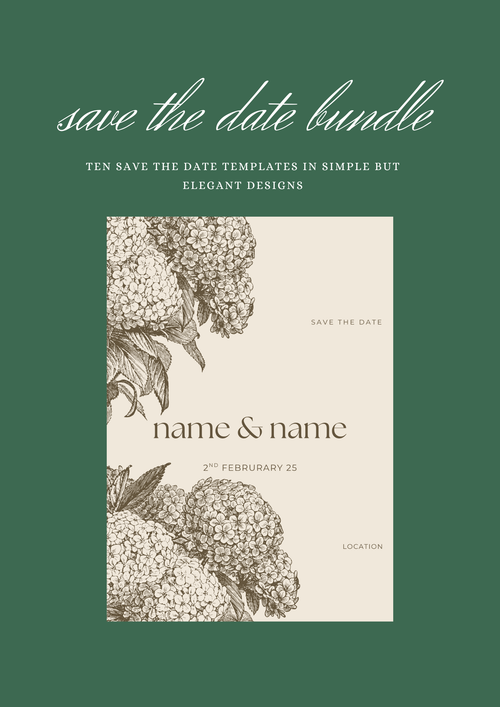 Save the Date Bundle - Ten Simple Designs