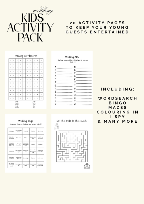 Kids Wedding Activity Pack