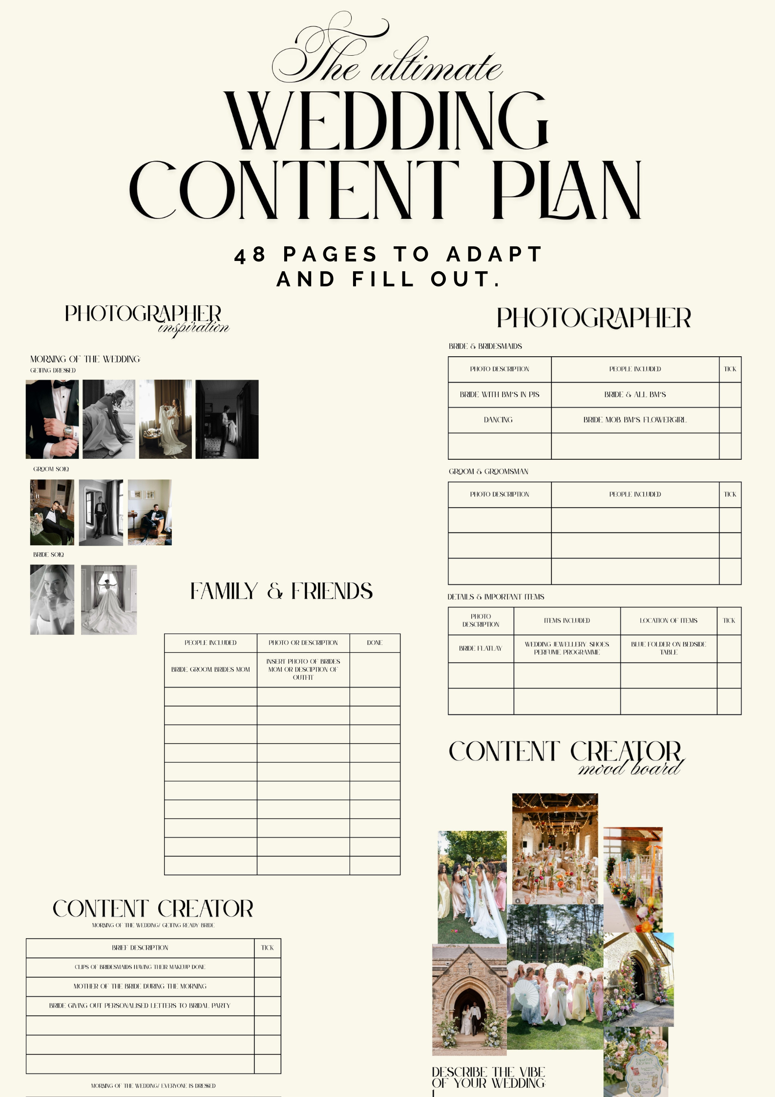 The Ultimate Wedding Content Plan- Digital Bride