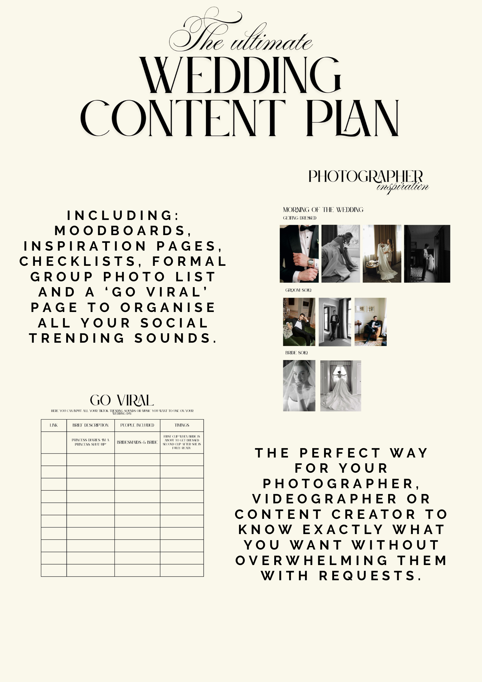 The Ultimate Wedding Content Plan- Digital Bride