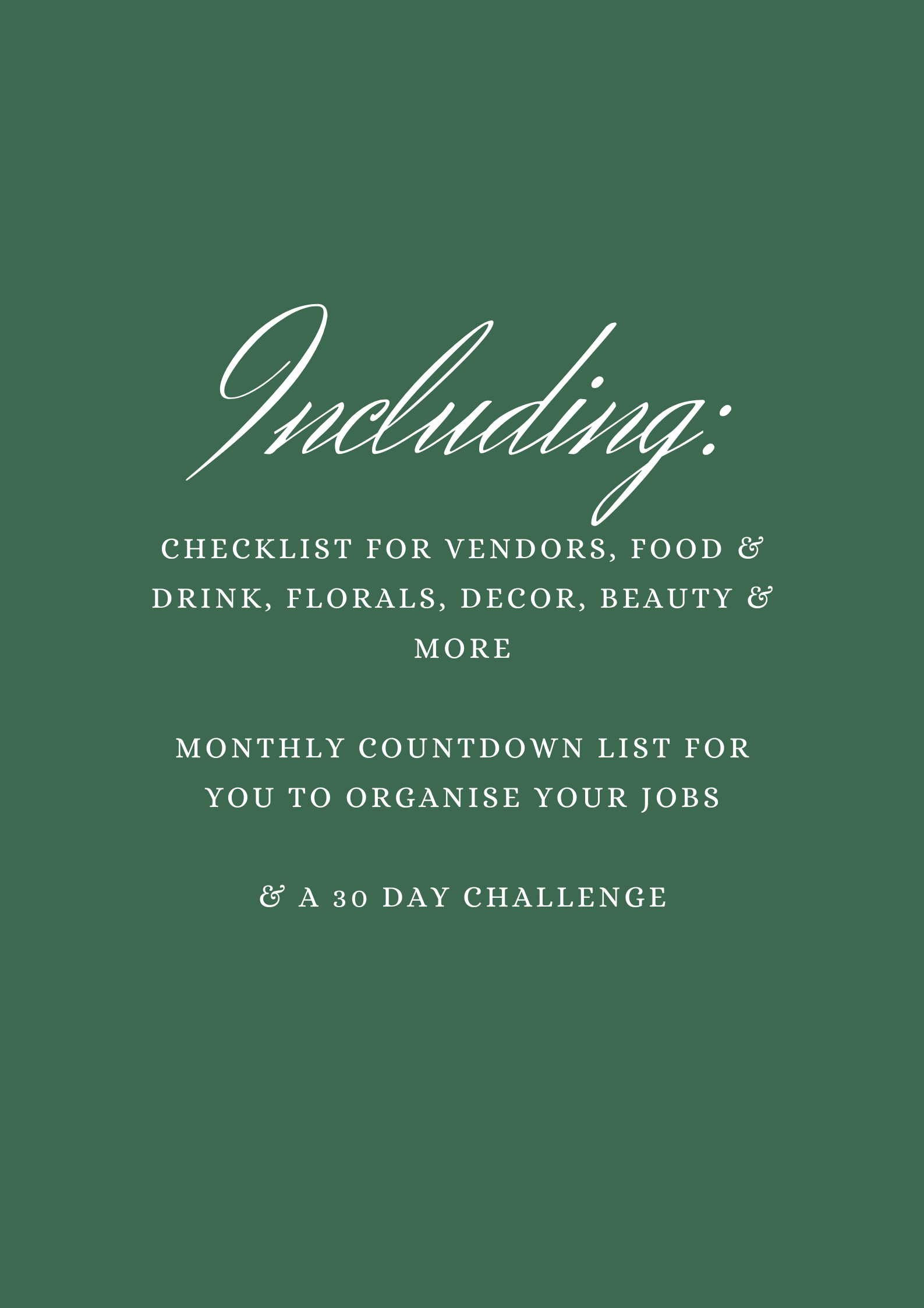 The Ultimate Wedding Checklist- Digital Download Checklist