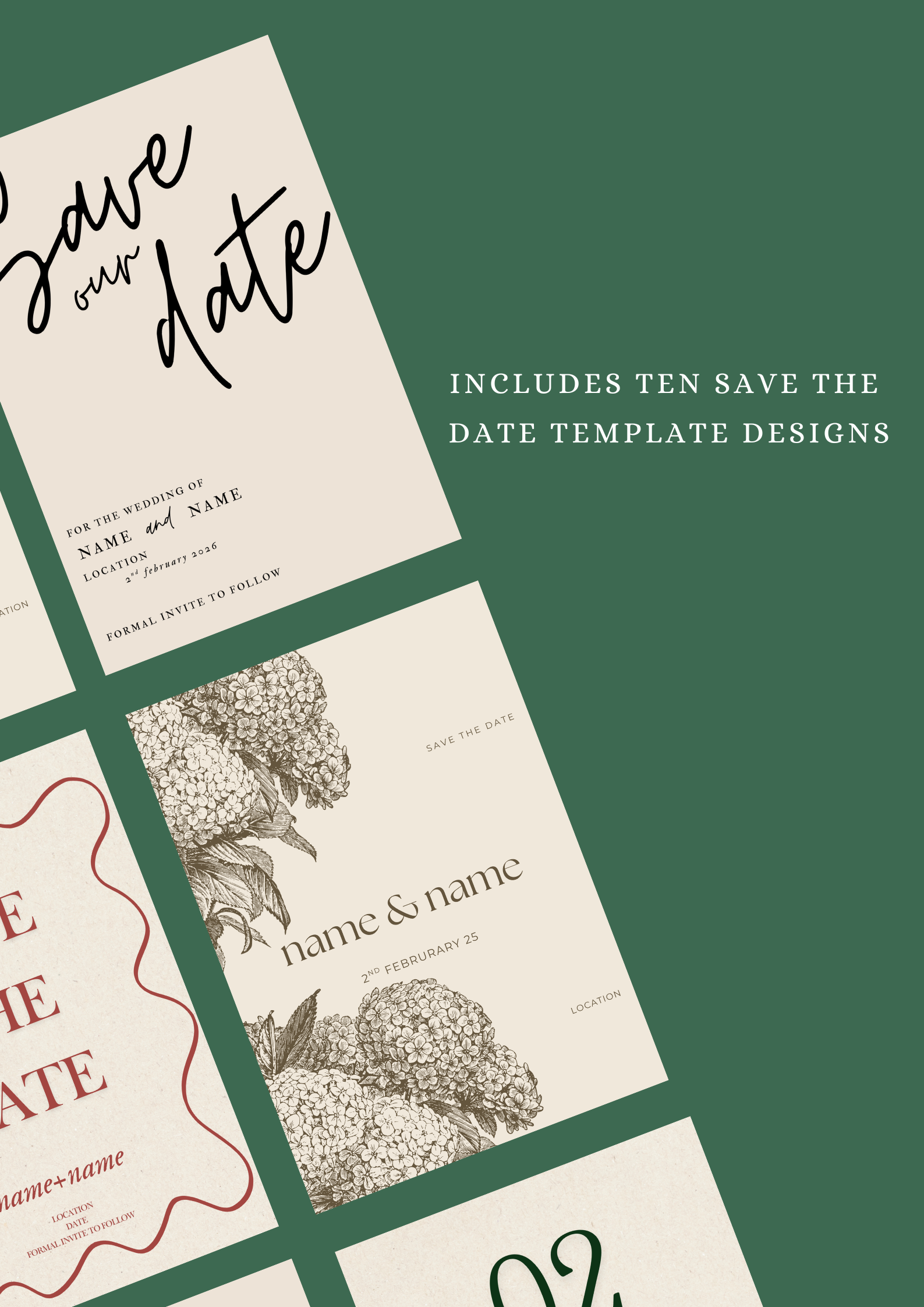 Save the Date Bundle - Ten Simple Designs